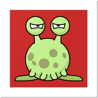 Funny Little Roundy Alien Posters and Art